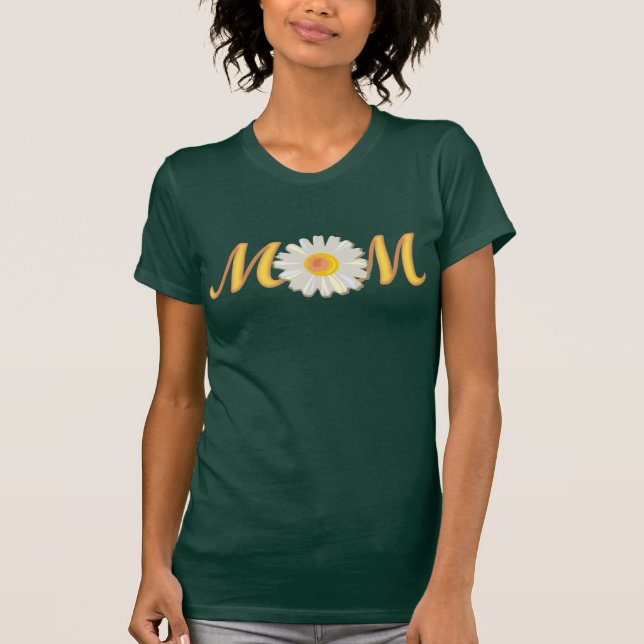 Mama White Daisy T-Shirt (Vorderseite)