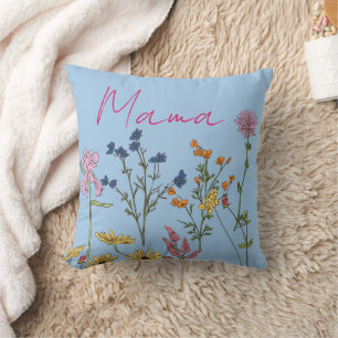 Mama-Wildblumen-Geschenk Kissen