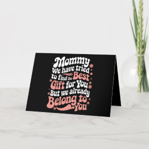 Mama, wir haben versucht, das beste Geschenk für d Dankeskarte