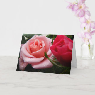Mama, wir Liebe du rosa Rote Rose Muttertag Karte