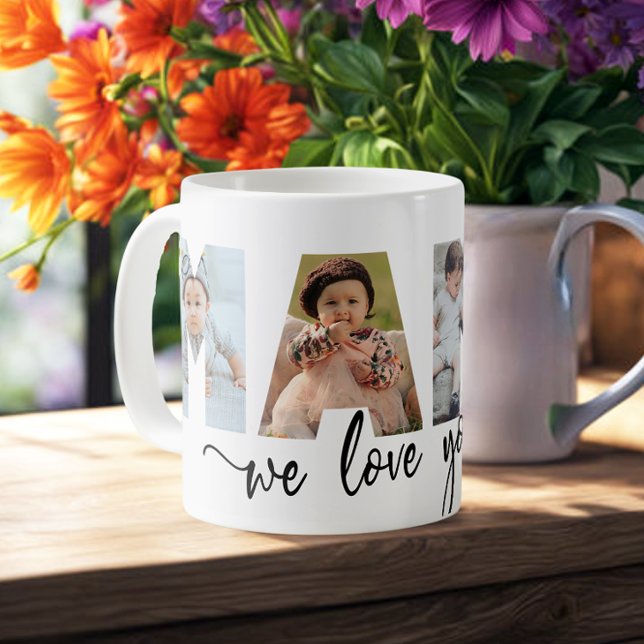 Mama wir Liebe Sie FotoCollage Kaffeetasse (Von Creator hochgeladen)