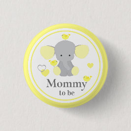 Mama wird Baby Boy Girl Duschvorhänger Button