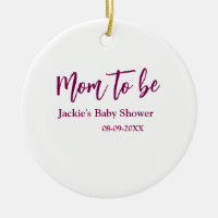 Mama wird Babyparty Name Datum rosa einfach minima