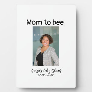Mama wird Biene Foto Name Baby Shower Datum  Fotoplatte