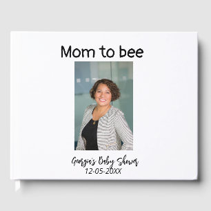 Mama wird Biene Foto Name Baby Shower Datum hinzuf Gästebuch