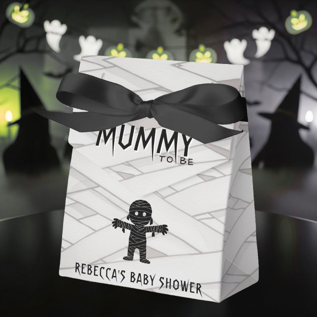 Mama wird Halloween-Kinderdusche Geschenkschachtel (Mummy to Be Halloween Baby Shower Favor Boxes
)