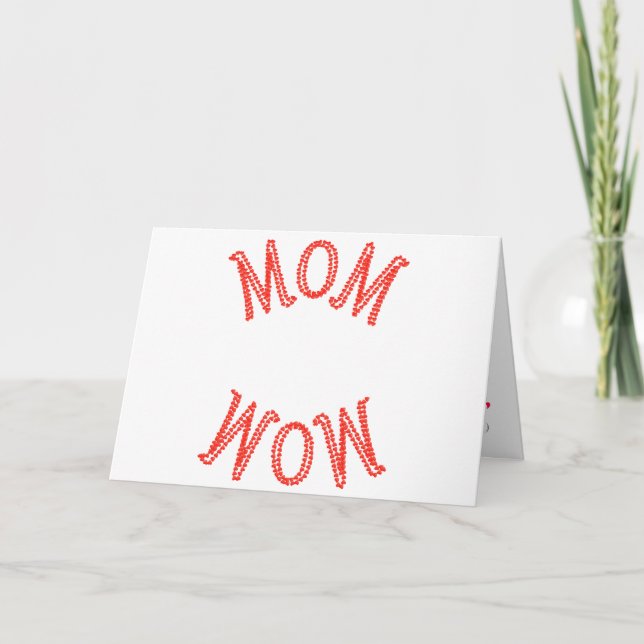 Mama Wow Karte (Vorderseite)