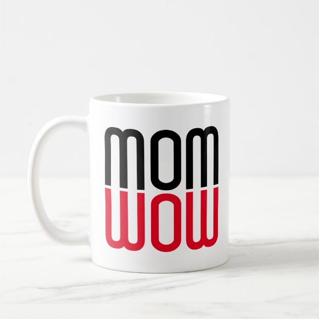 Mama Wow unterhaltsam Kaffeetasse (Links)