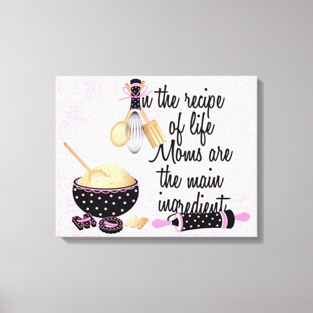 Mama Wrapped Canvas Leinwanddruck (Vorderseite)