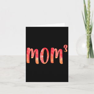 Mama Würfel-Shirt Frauen Mutter von drei Kindern M Karte