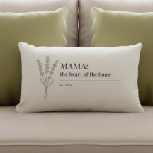 Mama Zitat Herz des Zuhause Minimalist