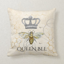 Mama Zitat Queen Bee Monogram Kissen