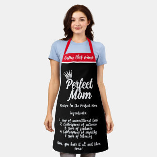 Mama Zitate, perfekte Mama Rezept Personalisierte  Schürze