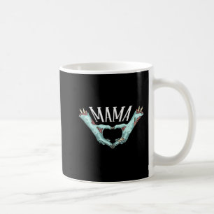 Mama Zombie Hand Heart Halloween Kostümfamilie Ma Kaffeetasse