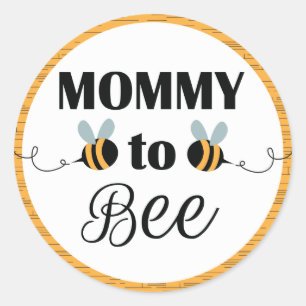 Mama zu den Bienen-Aufklebern - Babyparty-Biene Runder Aufkleber