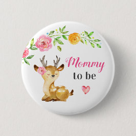 Mama zu New Momma Baby Girl Dusche Woodland Button