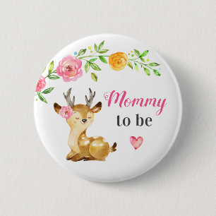 Mama zu New Momma Baby Girl Dusche Woodland Button
