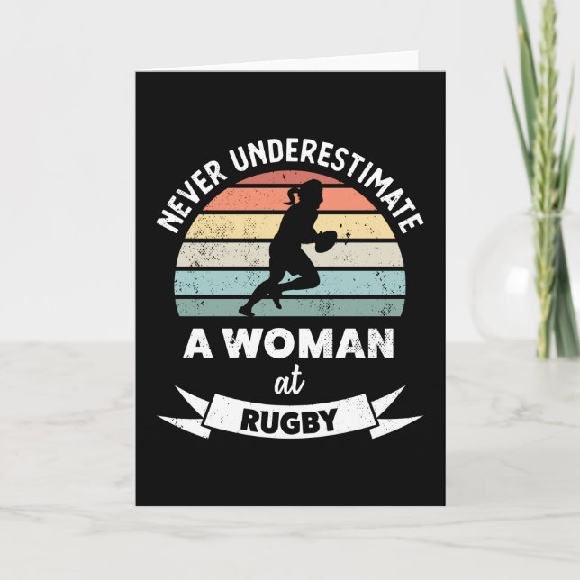 Mama zu Rugby Funny Sports Karte (Vorderseite)