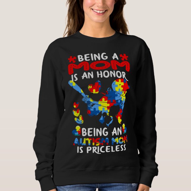 Mama zu sein ist Ehre, Autismus zu sein Sweatshirt (Vorderseite)