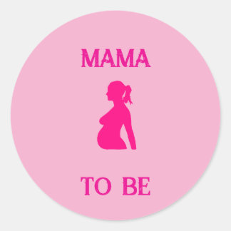 Mama zu sein runder aufkleber
