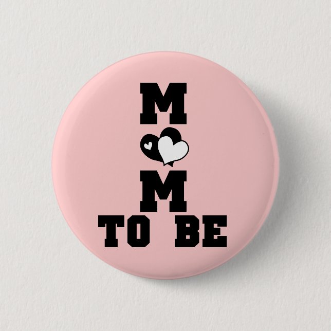MAMA zu sein - Schwarzer Text Button (Vorderseite)