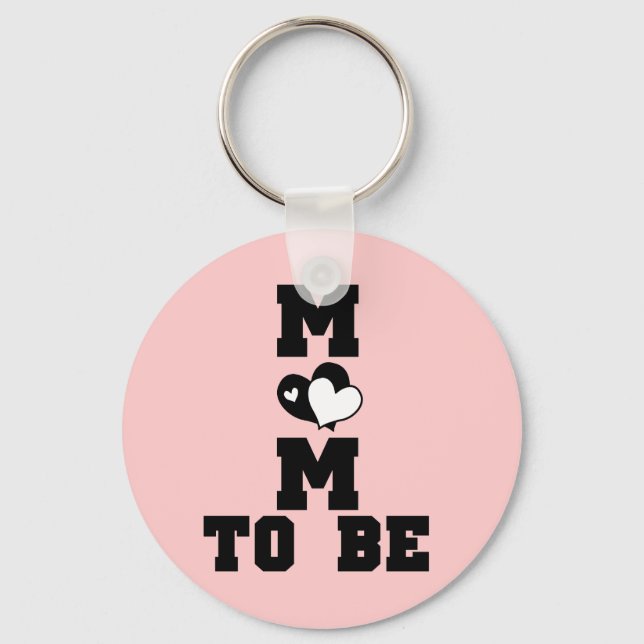 MAMA zu sein - Schwarzer Text Schlüsselanhänger (Vorderseite)