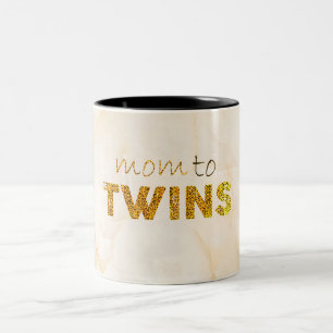Mama zu Twins Zweifarbige Tasse