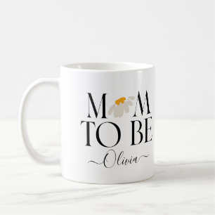 Mama zu werden Blütenbaby Dusche Neues Babygeschen Kaffeetasse