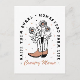 Mama züchtet sie auf dem Bauernhof Postkarte