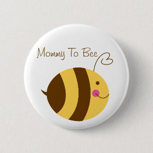 Mama zum Bienen-Babyparty-Knopf Button