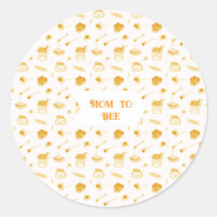 Mama zum Honey Themed Runder Aufkleber