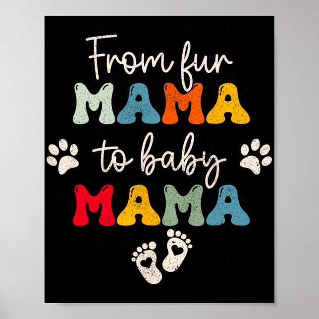 Mama zum Kindermüttertag Poster (Vorne)