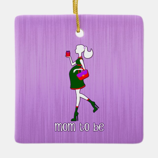 Mama, zum kundenspezifisches personalisiertes keramikornament (Vorderseite)
