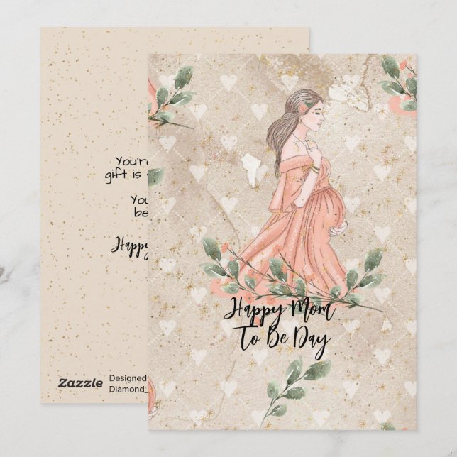 Mama zum Muttertag Feiertagskarte (Vorne/Hinten)