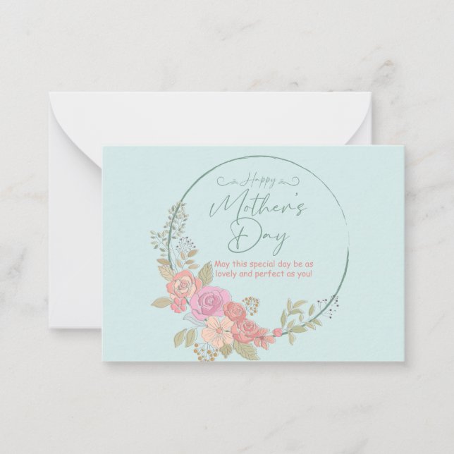 Mama zum Sondertag würdigen Mitteilungskarte (Vorderseite)