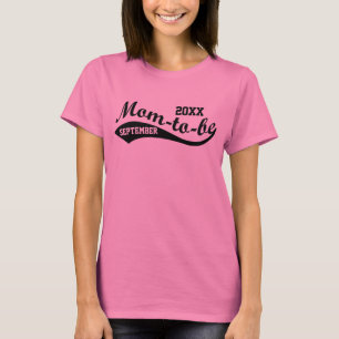 Mama zum zu sein, kundenspezifischer Monat/Jahr T-Shirt