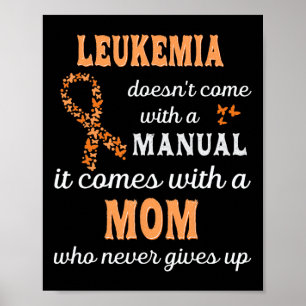 Mama zur Bewusstseinsbildung bei Leukämie Poster