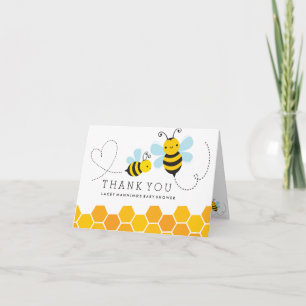 Mama zur Bienen-Babyparty danken Ihnen zu Dankeskarte