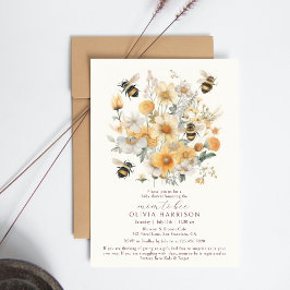 Mama zur Wildblume Blumenpaare Babydusche Einladung