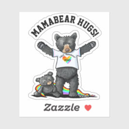 Mamabear Hugs Sticker