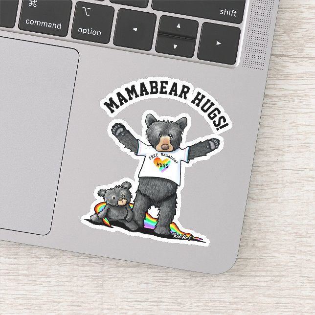 Mamabear Hugs Sticker (Detail)