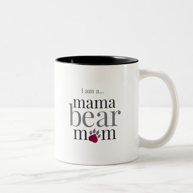 Mamabear Mama-Tasse Zweifarbige Tasse (Rechts)