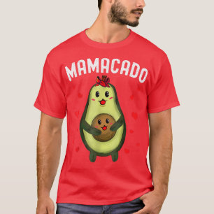 Mamacado Avocado Mama Funny Ankündigung von Pregna T-Shirt