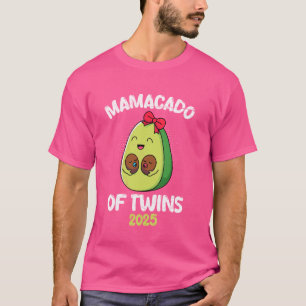 MAMACADO OF TWINS 2025 Funny Twin Mama Advocado T-Shirt