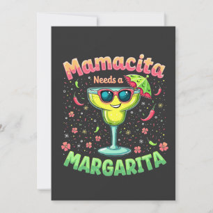Mamacita benötigt ein Party von Margarita Cinco De Dankeskarte