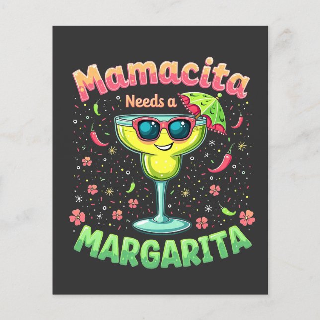 Mamacita benötigt ein Party von Margarita Cinco De Flyer (Vorne)