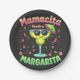 Mamacita benötigt ein Party von Margarita Cinco De Pappteller