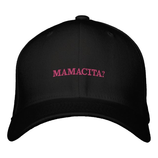 MAMACITA? Was? Bestickte Baseballkappe (Vorderseite)