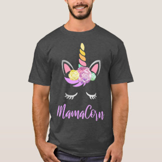 Mamacorn Blumengeschenk Niedlich für Mütter T-Shirt