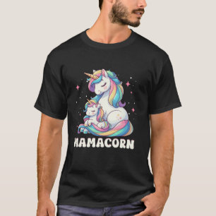 Mamacorn Unicorn Kostüm Sonnenblume Mama Mutter Mu T-Shirt